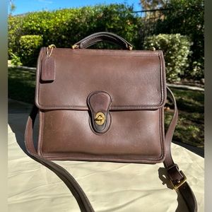Vintage Coach Willis 9927 Bag - Mahogany